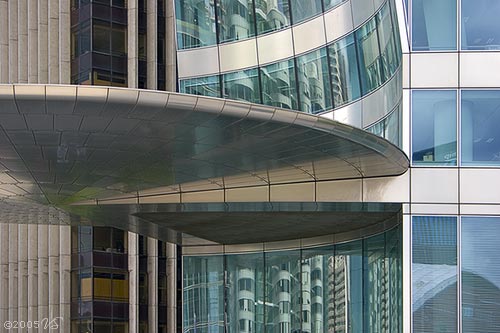 La Defense, metal awning